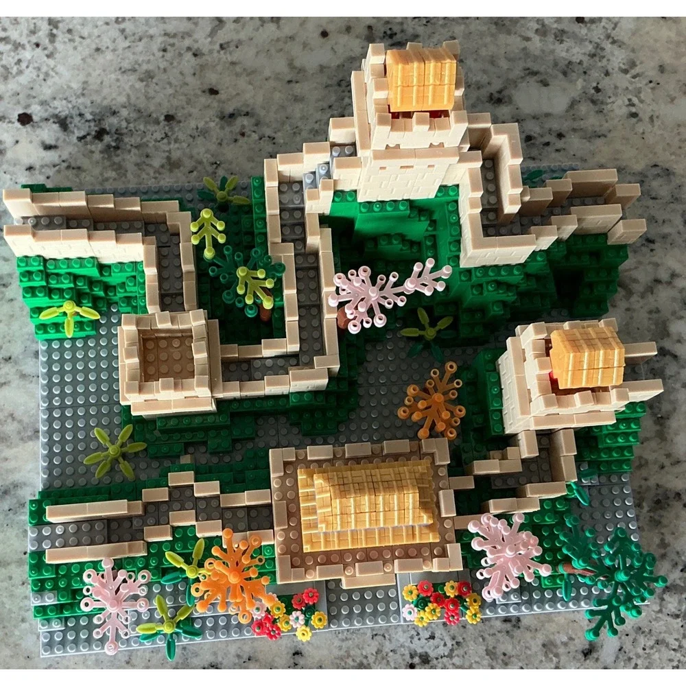 Great Wall China Yanmenguan Building Unassembled Block Set 2000 Pcs Architecture